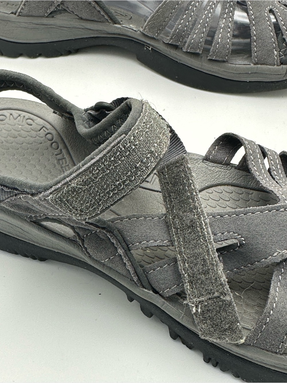 KEEN Rose Sandal Women Sz 8.5 Gray Water Hiking Closed Toe Ankle Strap 1014463 - Picture 12 of 14